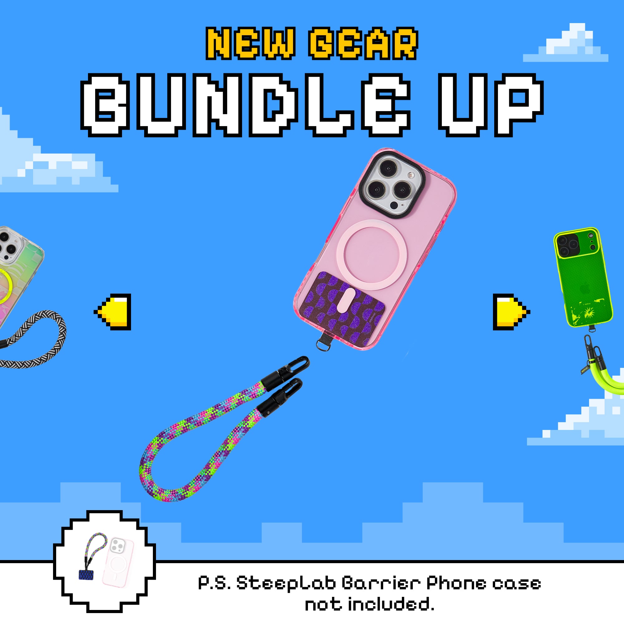 Freehand Baby GoKit - Wrist Phone Carry Bundle - 8 Bit Roller