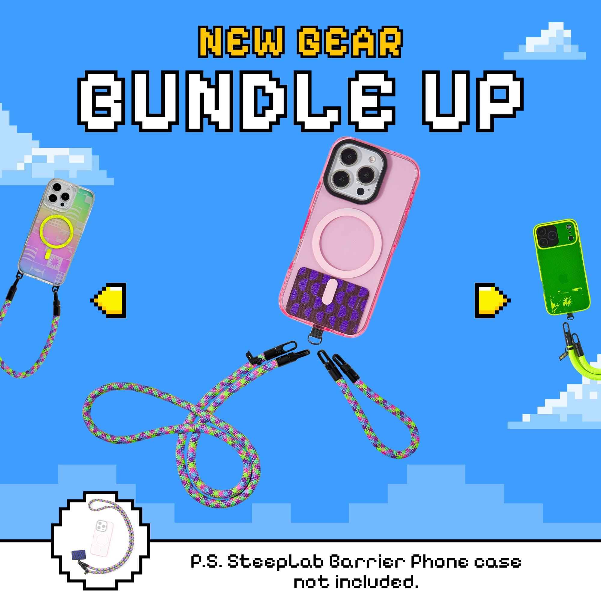 Freehand GoKit LS - Hands-Free Phone Carry Bundle - 8 Bit Roller