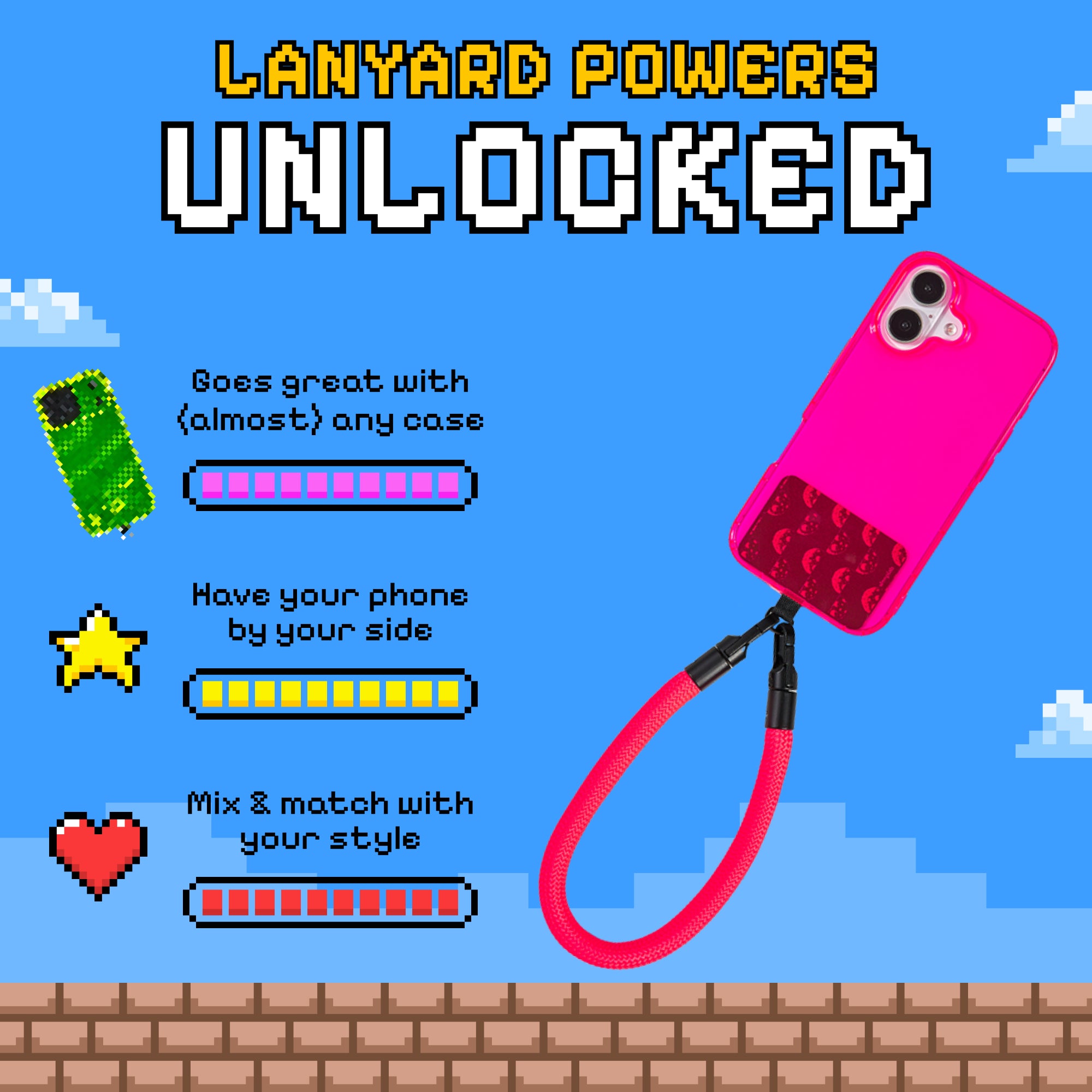 Freehand Lunar Pop Baby GoKit - Wrist Lanyard + Phone Tab Bundle