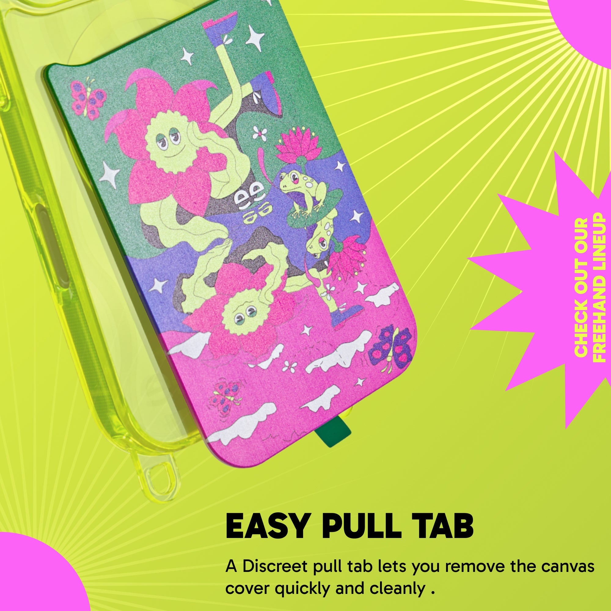 Miss You Canvas Cover for Freehand Case - Magnetic Interchangeable Backing
