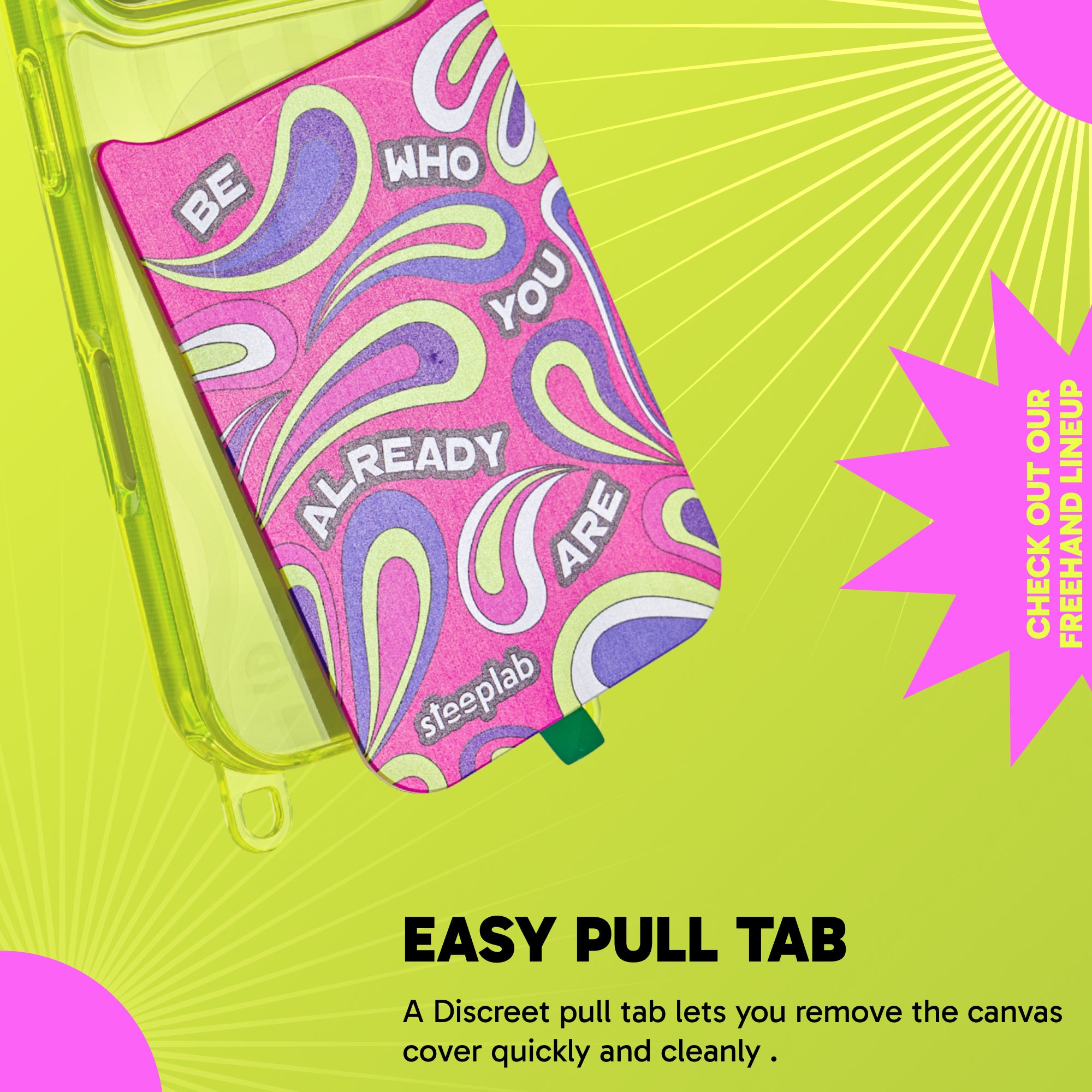 Vibes Canvas Cover for Freehand Case - Magnetic Interchangeable Backing