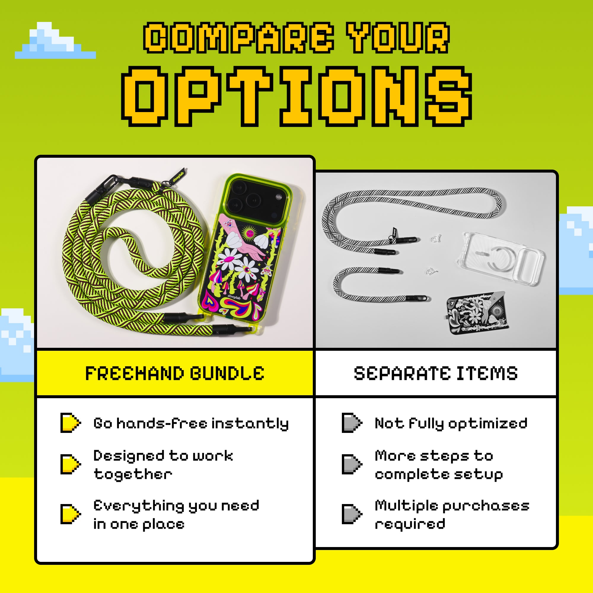 Midnight Growth - Freehand Case + Canvas Cover + Freehand Crossbody and Wrist Lanyard Bundle