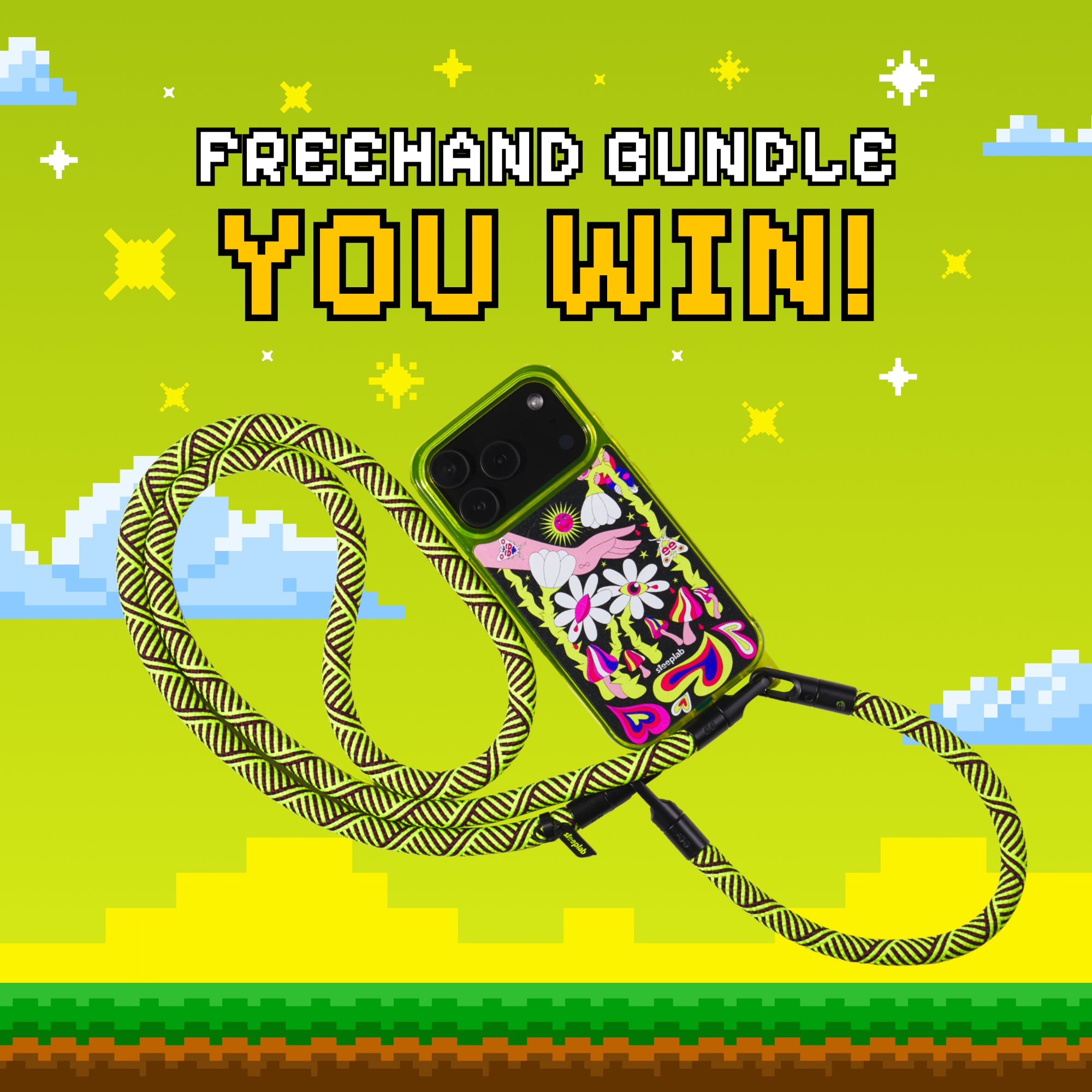 Midnight Growth - Freehand Case + Canvas Cover + Freehand Crossbody and Wrist Lanyard Bundle