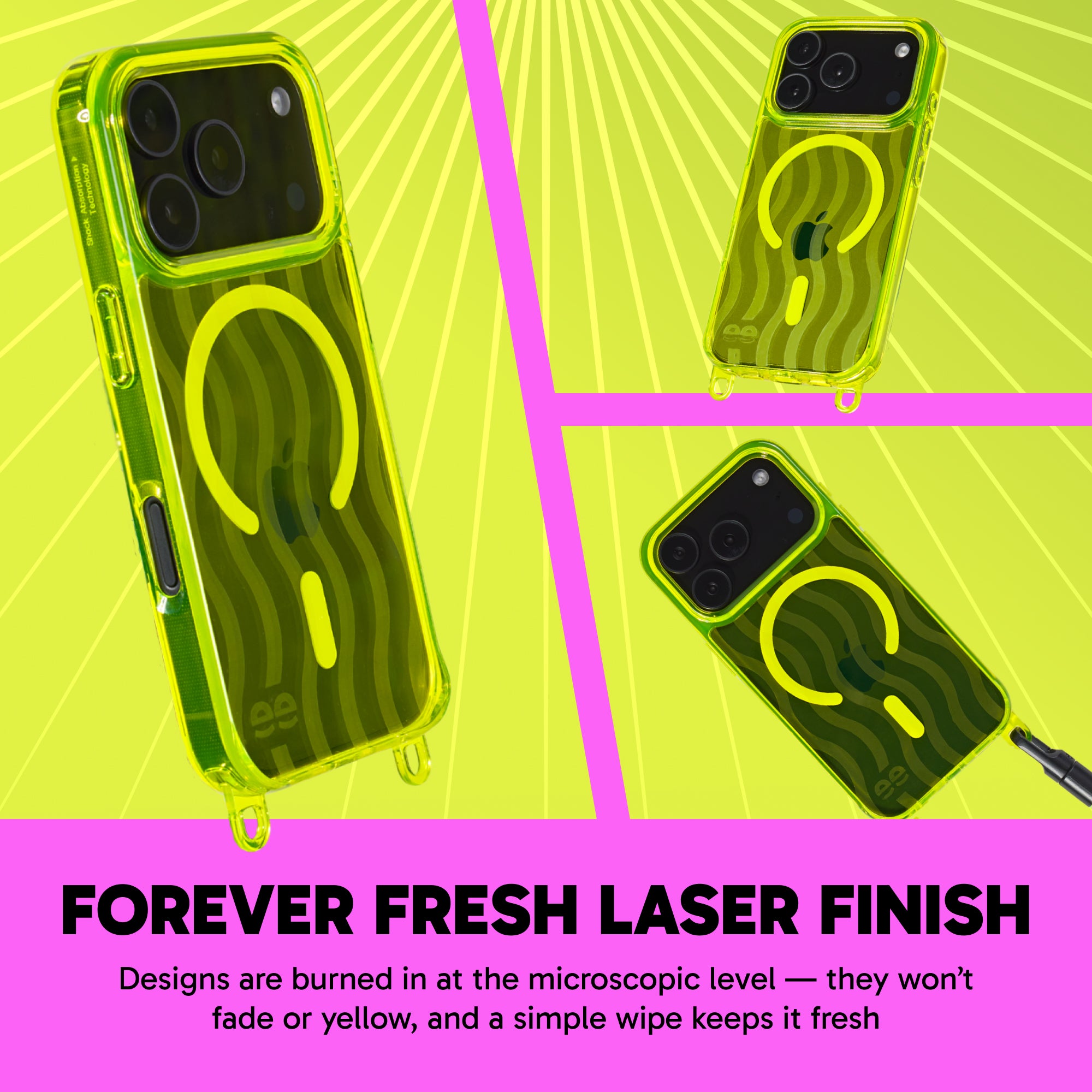 Freehand Edgy Case for iPhone -  MagSafe & Shockproof Protection w EZ Hook