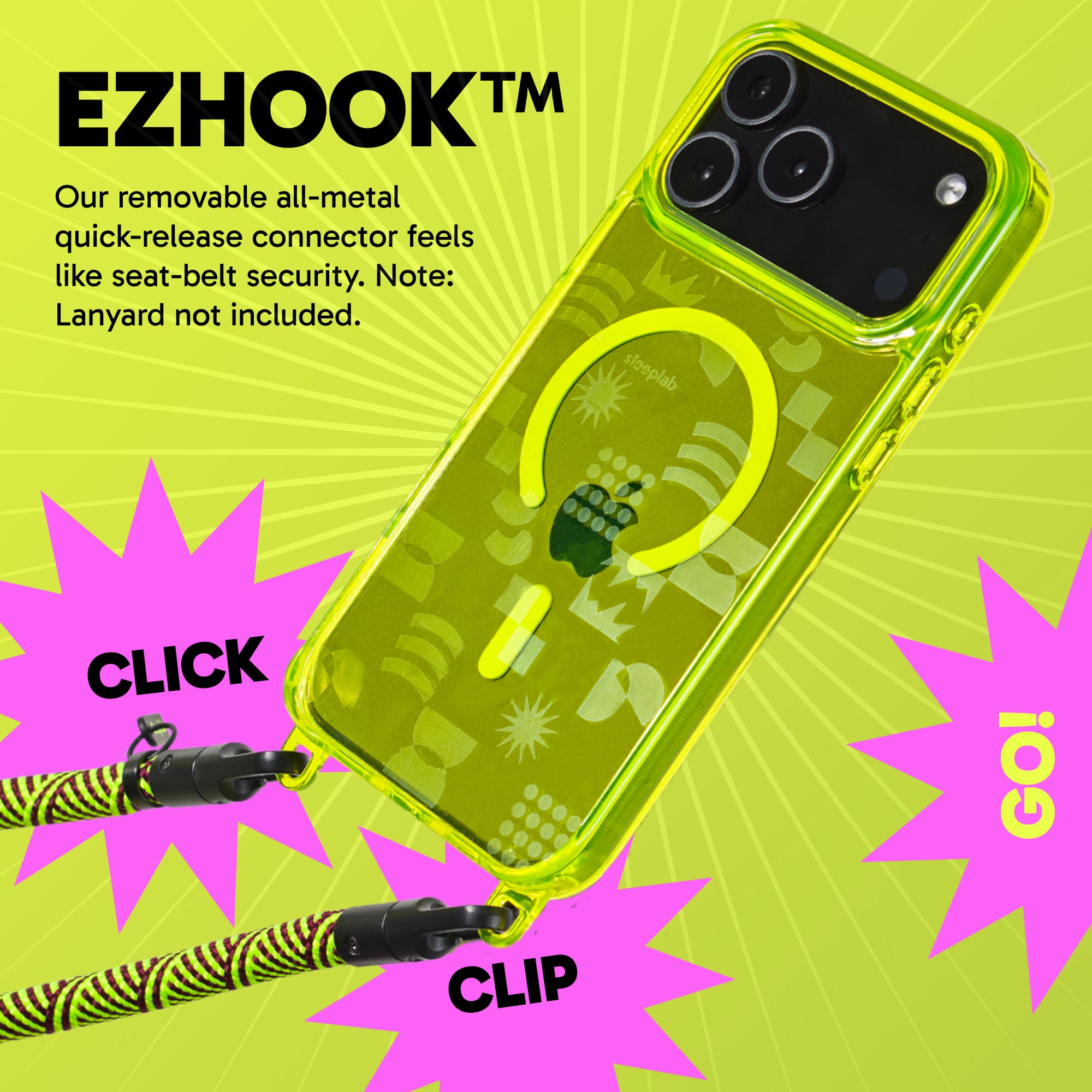 Freehand Playground Case -  MagSafe & Shockproof Protection w EZ Hook