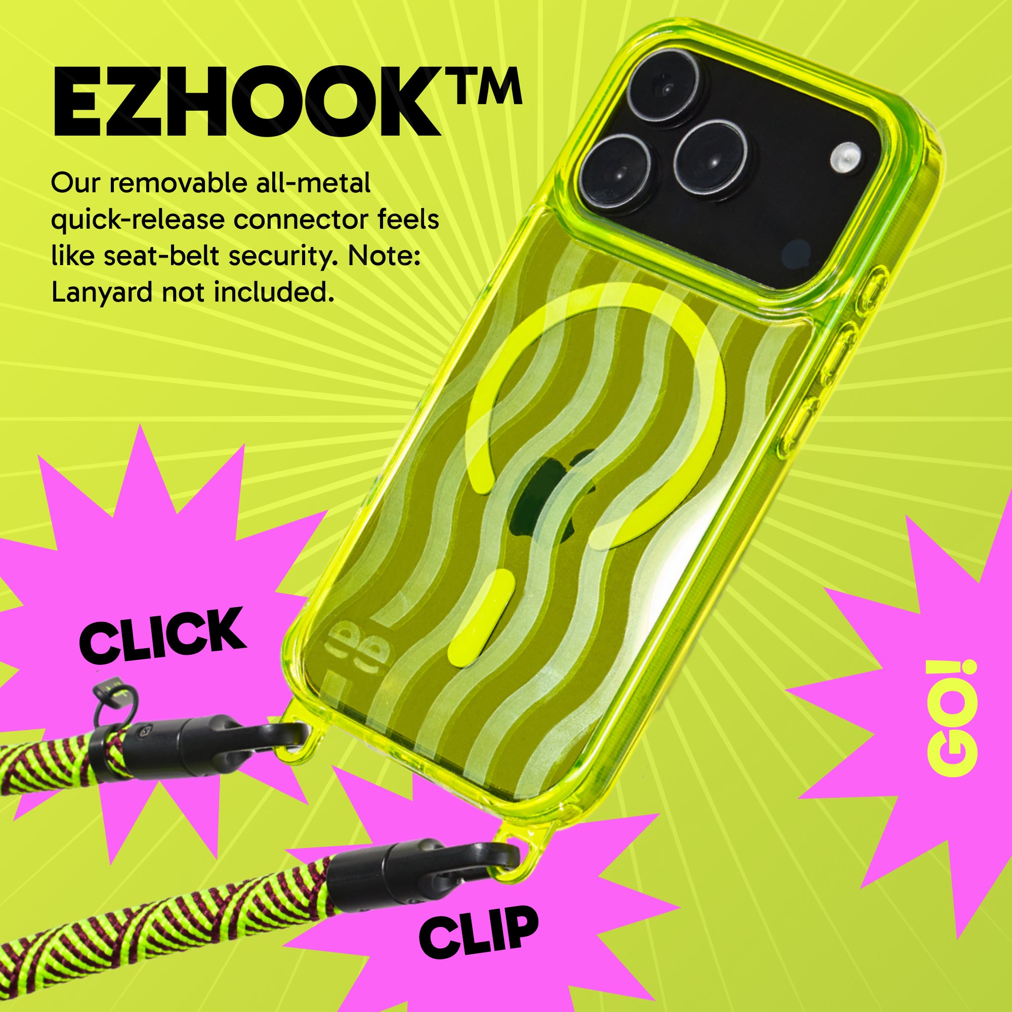 Freehand Edgy Case for iPhone -  MagSafe & Shockproof Protection w EZ Hook